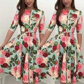Bandage Bodycon Long Sleeve Short Mini Floral Party Casual Dress